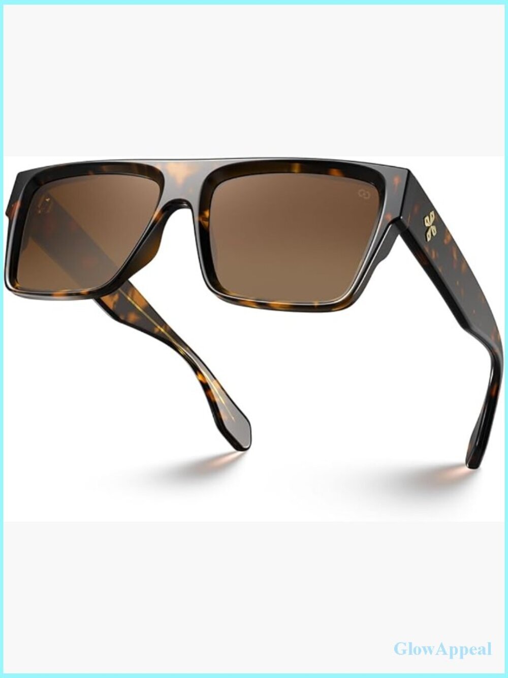 Oversized Square Flat Top Sunglasses UV400 Protection Trendy Unisex